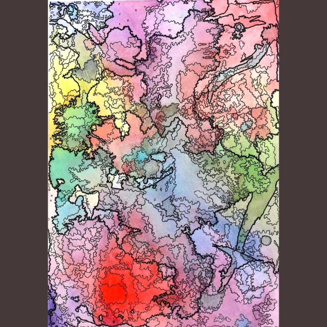 Fictional map by TatianaMicko on DeviantArt