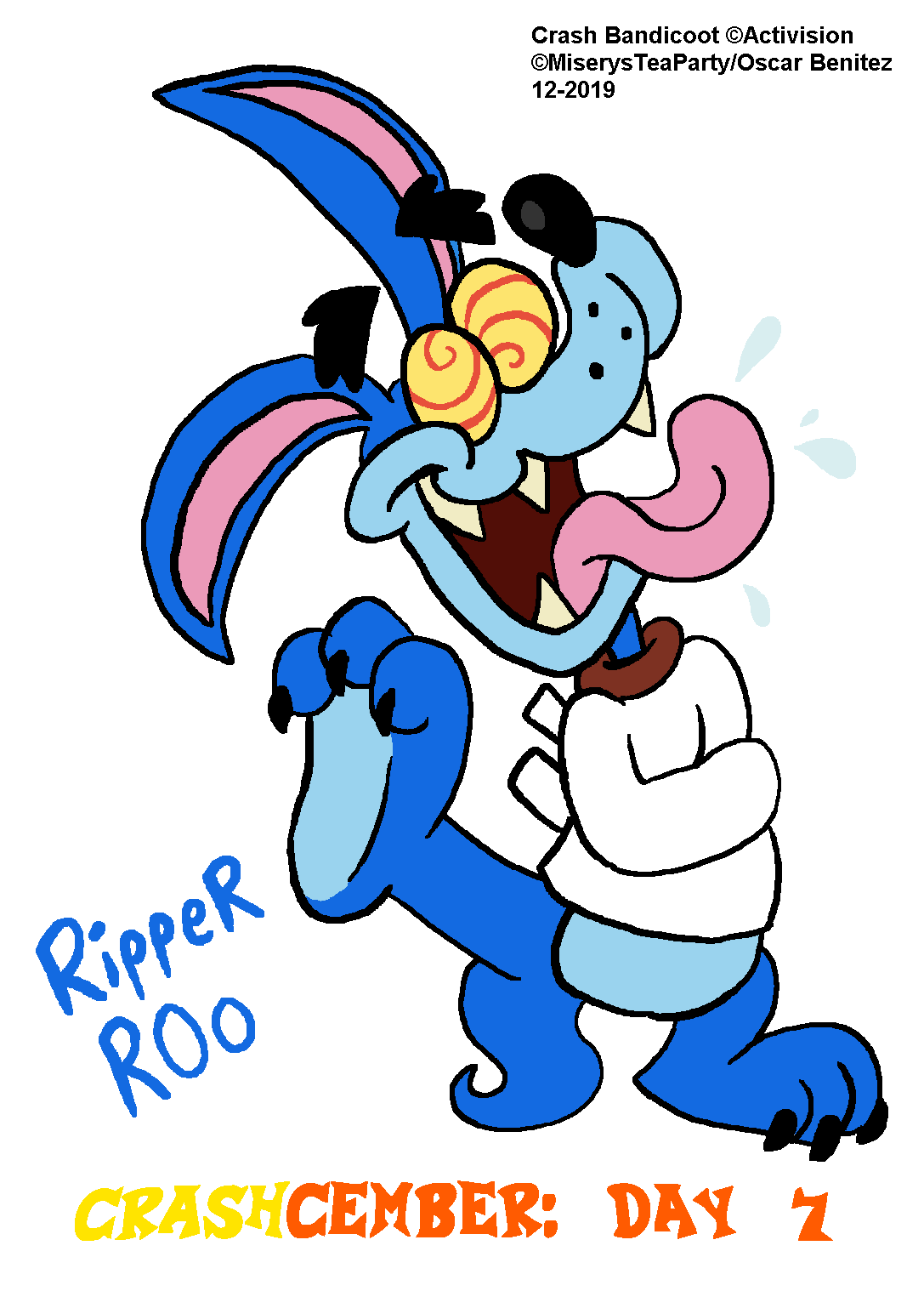 Crash Ripper Roo Gifs Crashcember Day 7 - Ripper Roo by 0scarito on DeviantArt