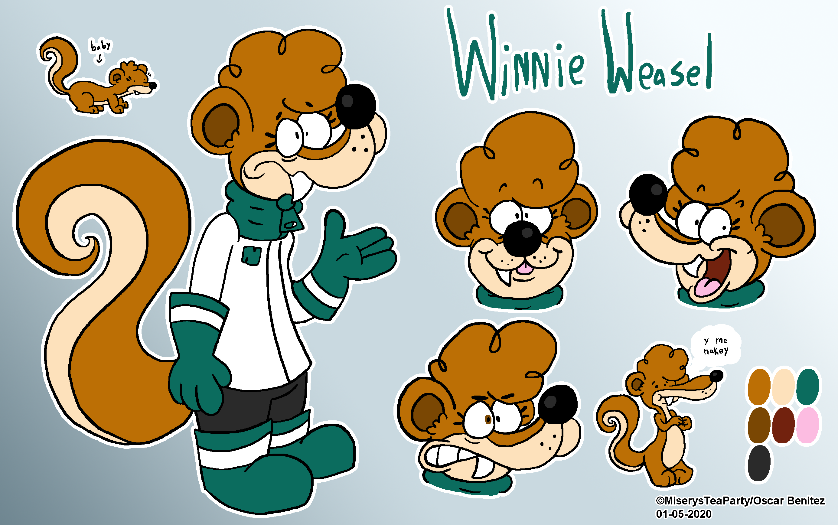 Winnie Weasel Reference Sheet (2020) by 0scarito on DeviantArt