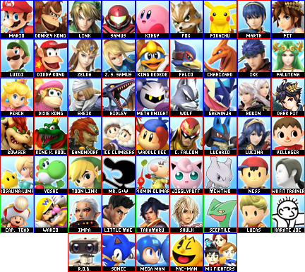 My Prediction Roster for SSB4