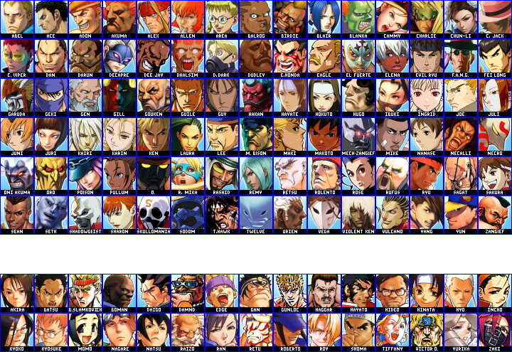 Ultimate Street Fighter Roster by Cobalsh on DeviantArt