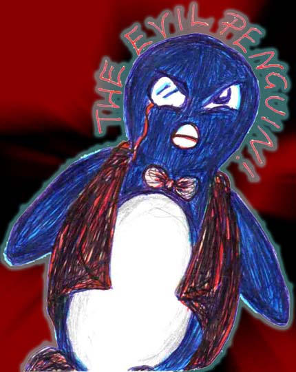 Evil Penguin Raining EVIL penguin by Beautelle on DeviantArt