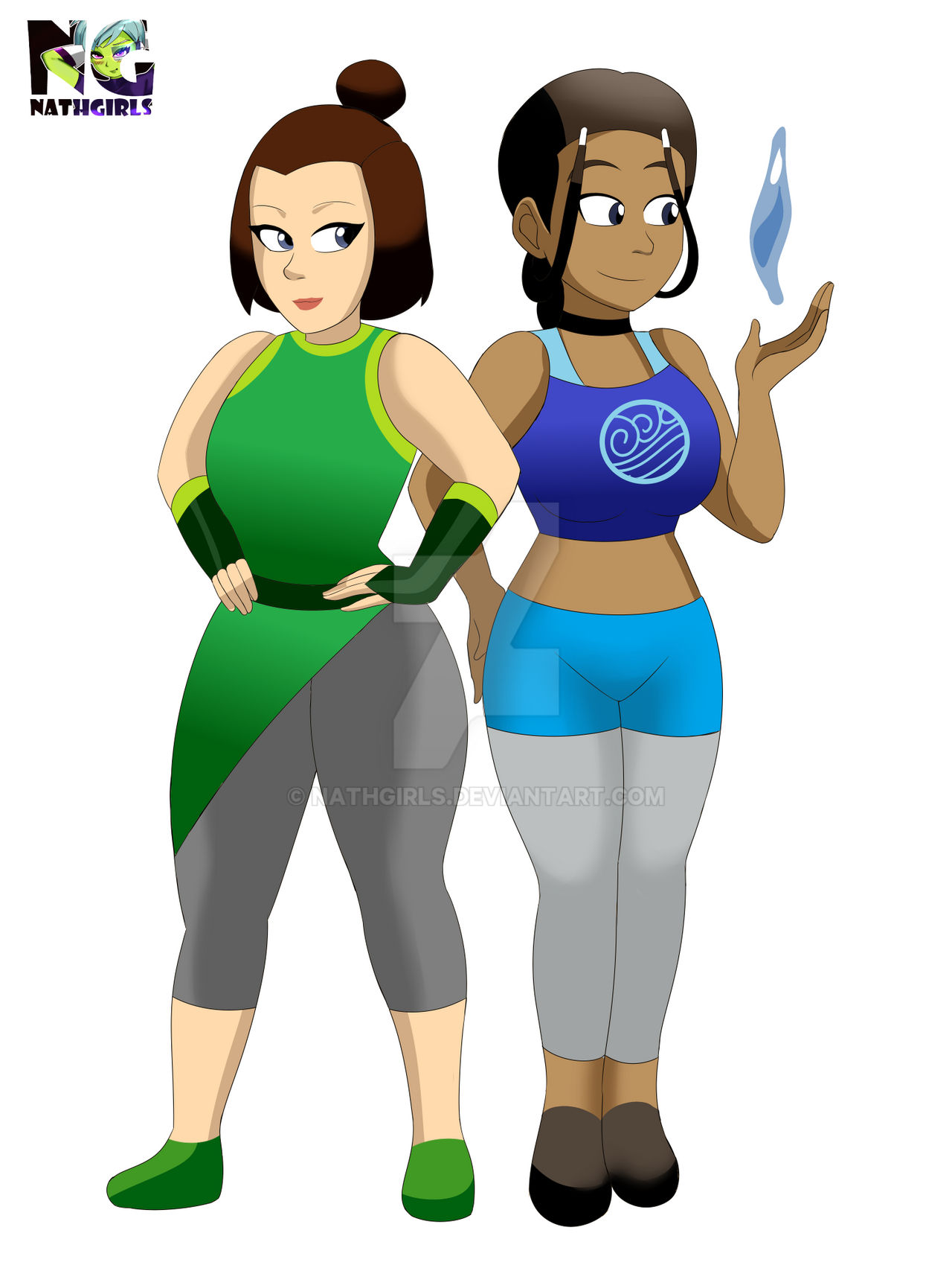 Suki X Katara Commission By Nathgirls On DeviantArt suki-x-katara-commission-by-nathgirls-on-deviantart