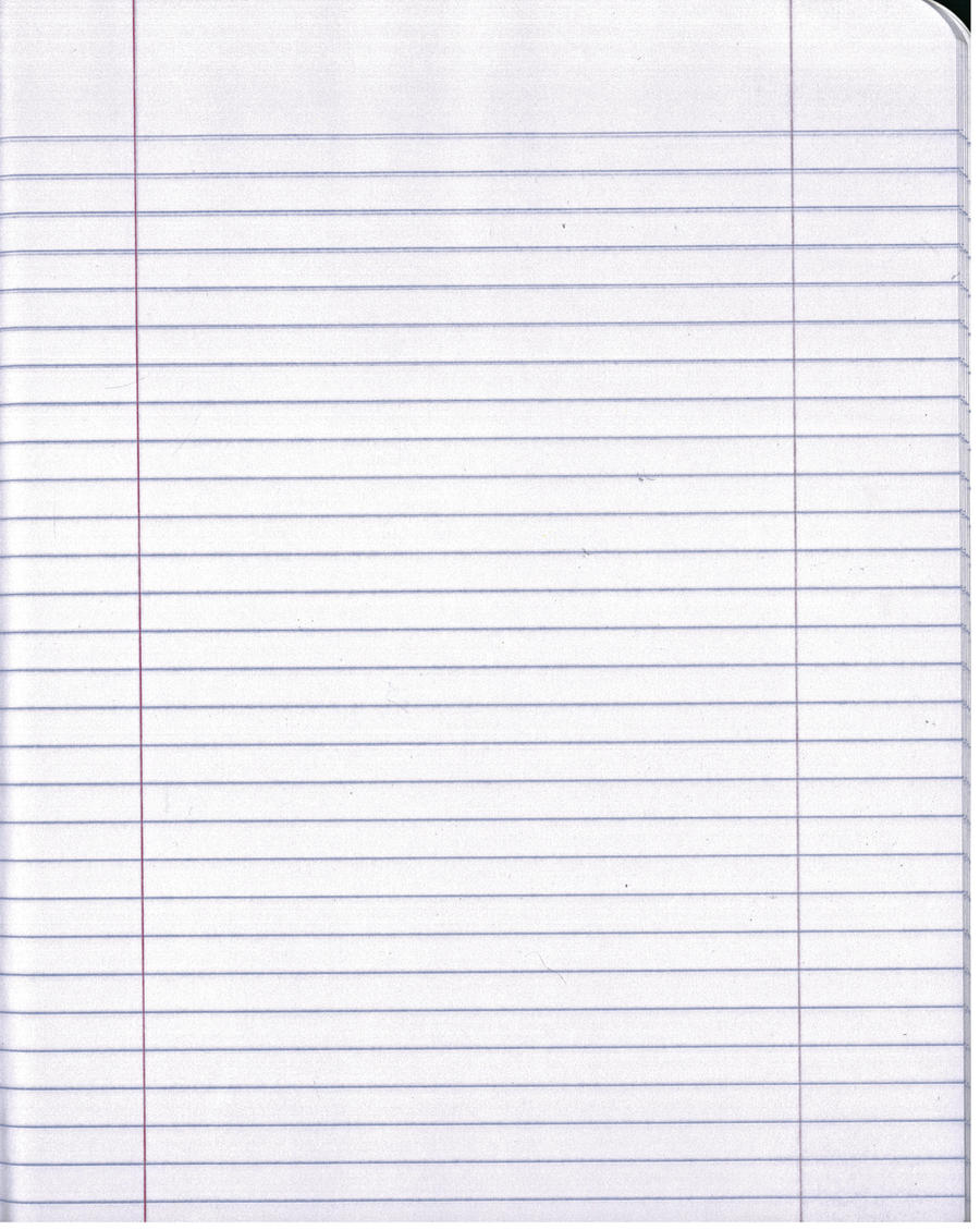 notebook paper