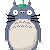 Totoro- free avatar with leaf