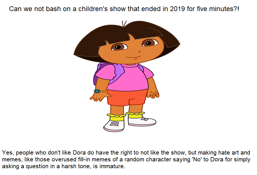 Dora is old news by NicholasTheBlueGWR on DeviantArt