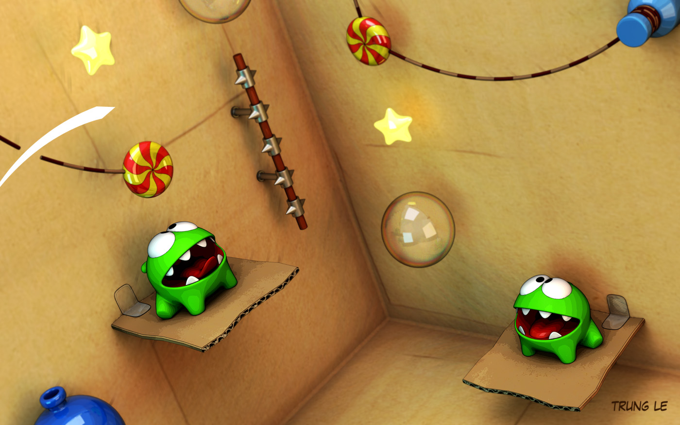 Om Nom Cut the Rope 3 by zigzinha on DeviantArt