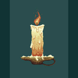 Pixel candle