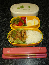 Szechuan Pork Stir Fry Bento