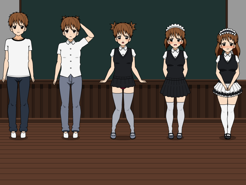 Collection Of Tg Maid Transformation The Change Ways Room 1.