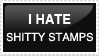 I hate shitty stamps - stamp by Neozaki