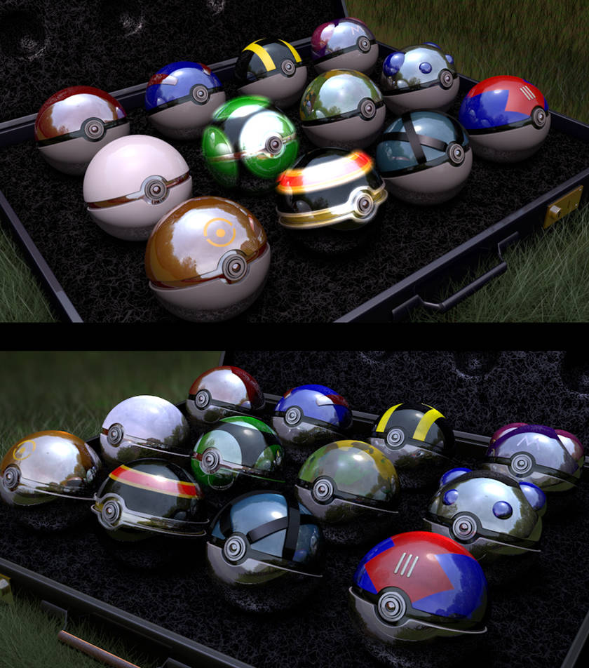 Dynamic Pokeball Choose your pokeball -views pre render- by Keynok on DeviantArt