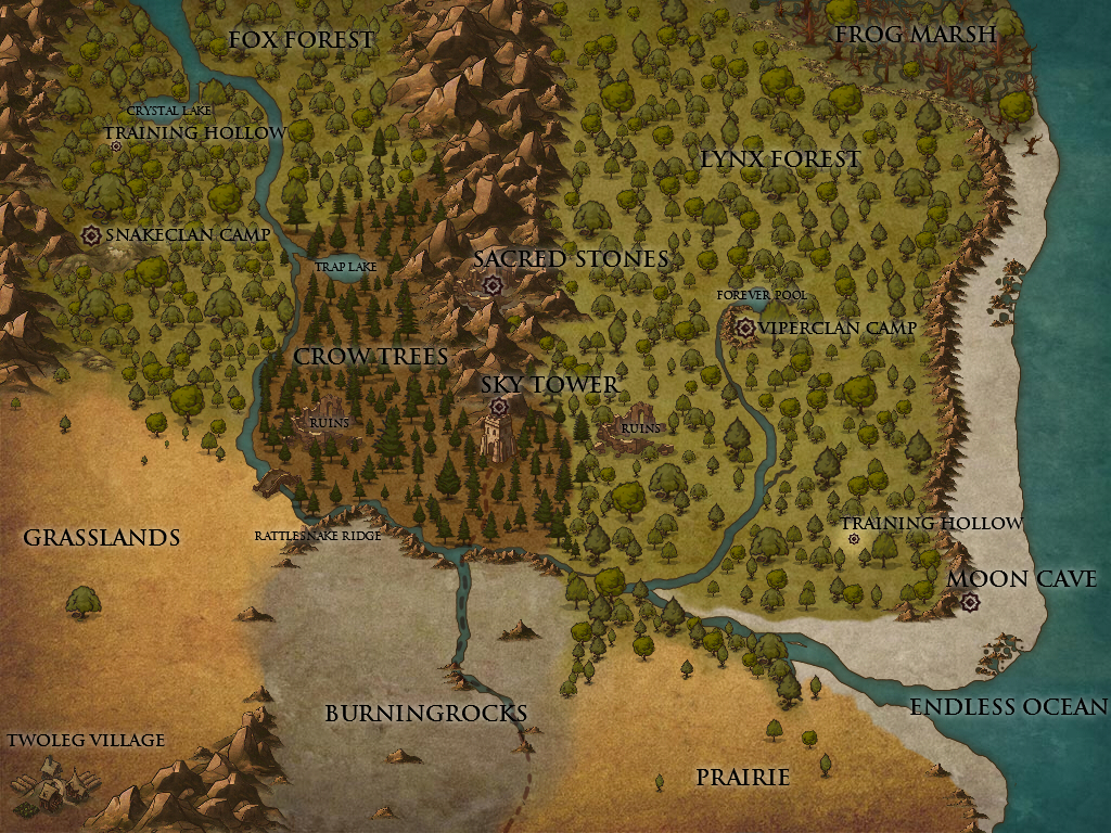 Warrior Cats New Map