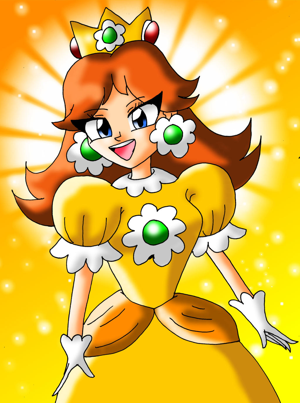 Delightful Princess Daisy by David3X on DeviantArt