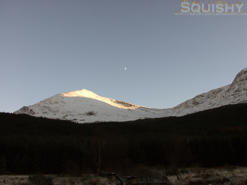 Midwinter 14-Mountain Moonrise