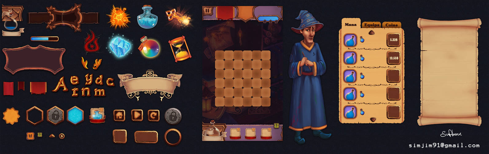 Deviantart Ui Full UI design game by Simjim91 on DeviantArt