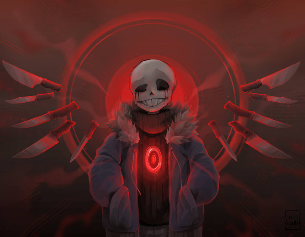 Killer sans by LazyAgate on DeviantArt