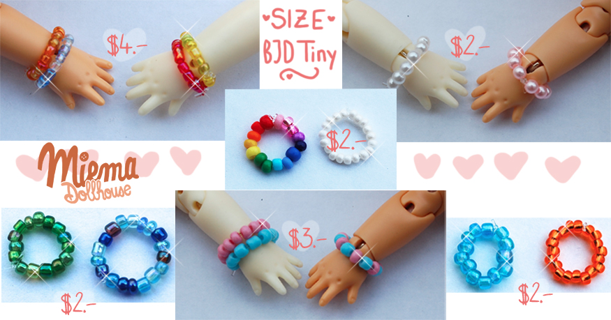 Accessories for BJD tiny dolls available NOW~