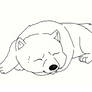 Wolf's Rain Wolf pup lineart