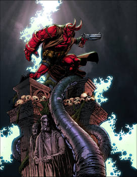 Hellboy by Keu Cha colored
