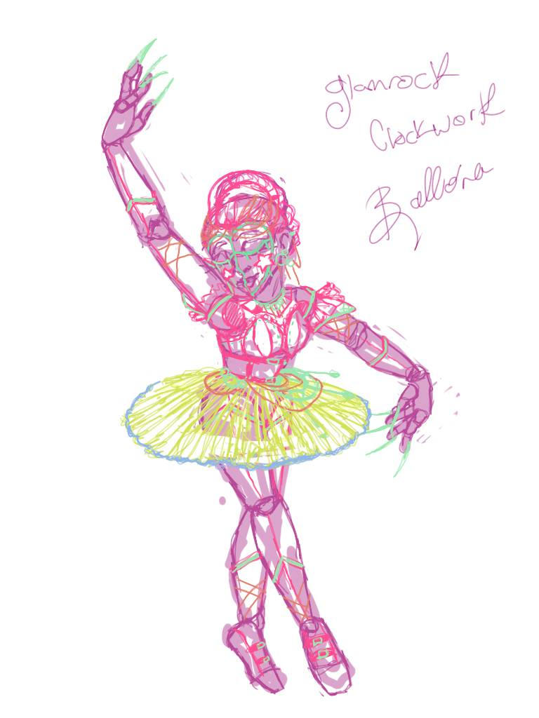 Clockwork Bellora Glamrock Clockwork Ballora WIP by raindroptheartist on DeviantArt