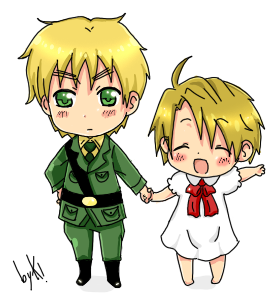 UsUk Chibis~ [APH-Color]