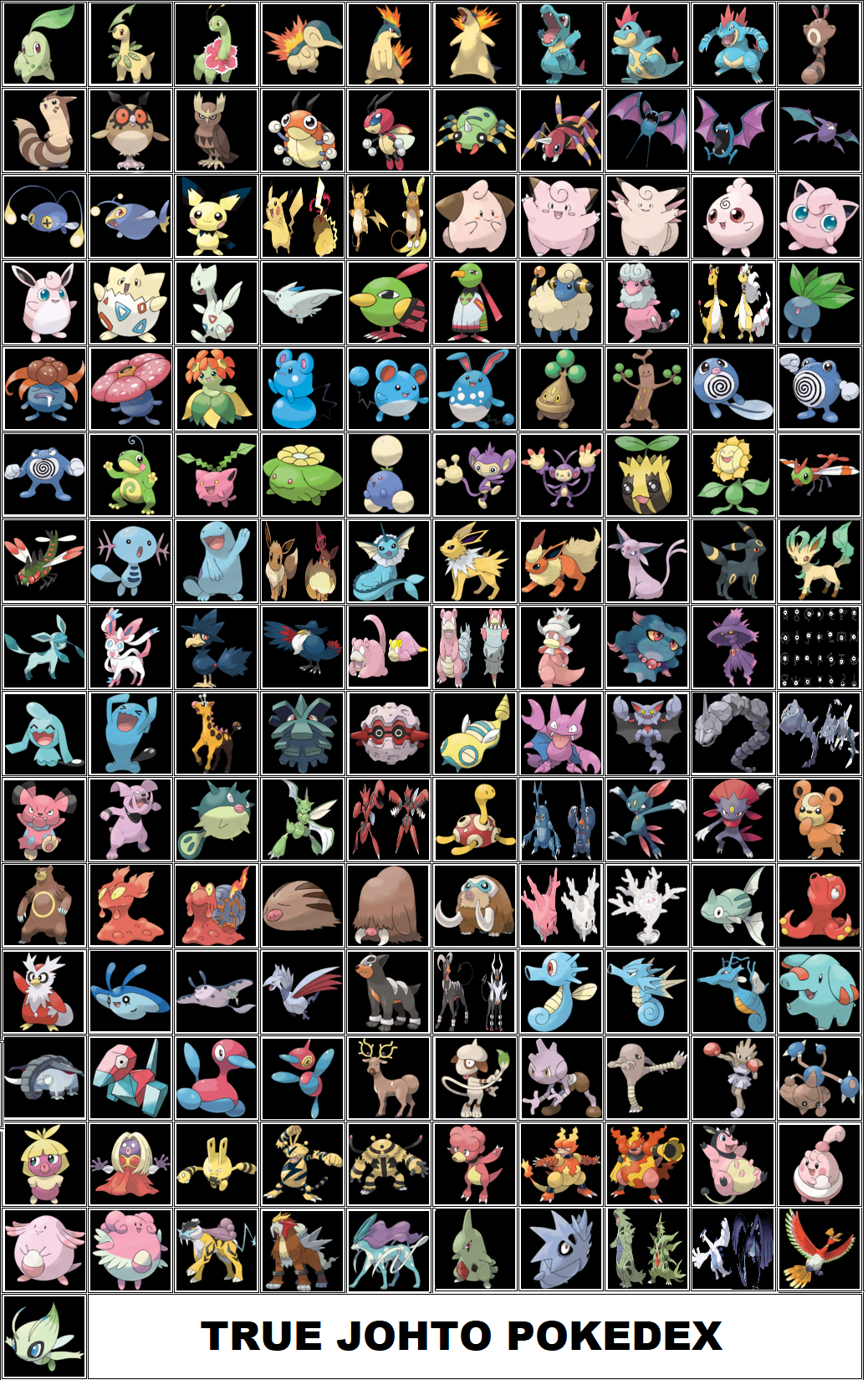 Pokemon - The Johto Pokedex HD by NelaNequin on DeviantArt