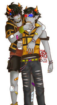 Sollux and Mituna Self present 2023