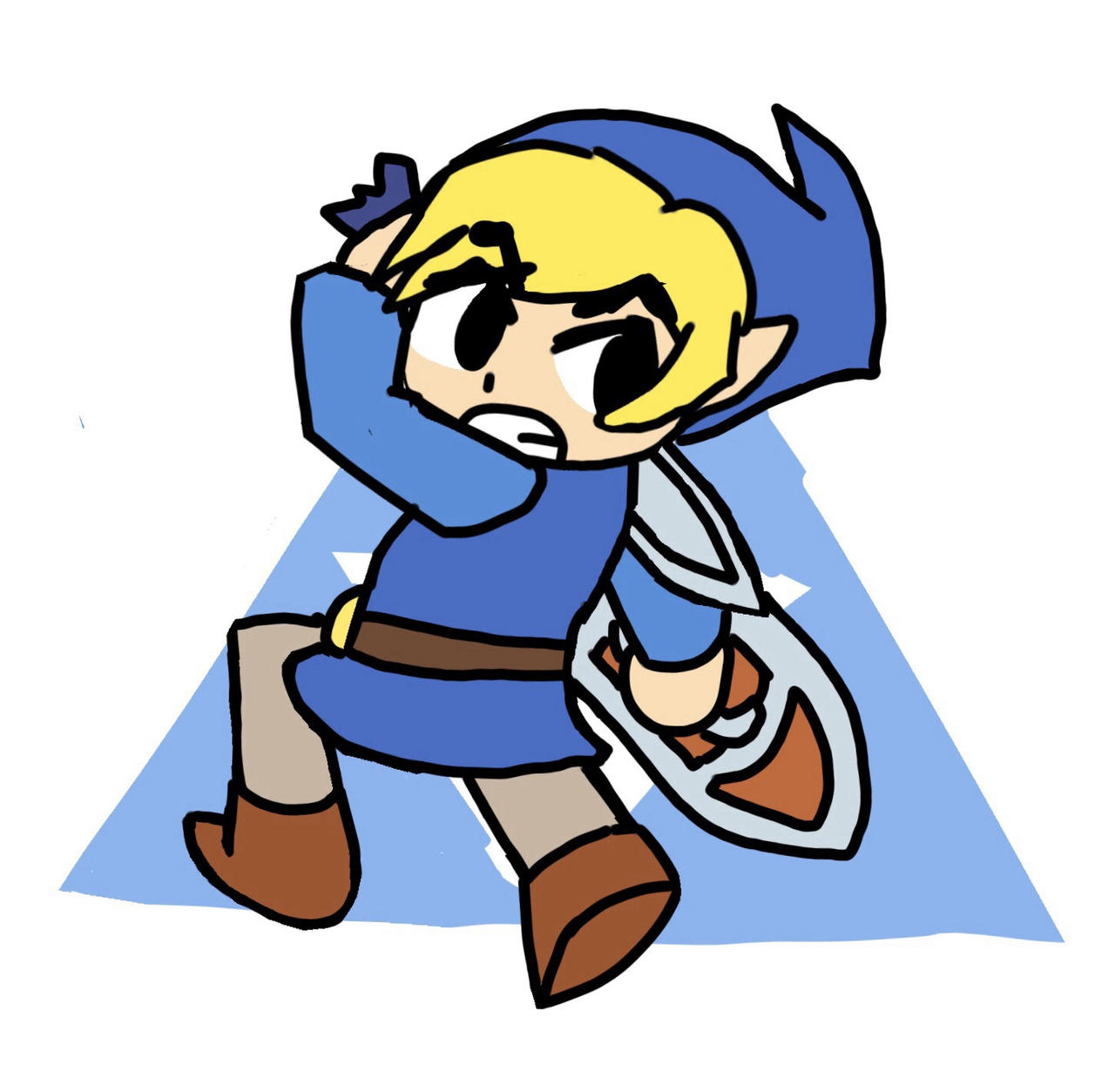 Blue Toon Link by Bilayer64 on DeviantArt