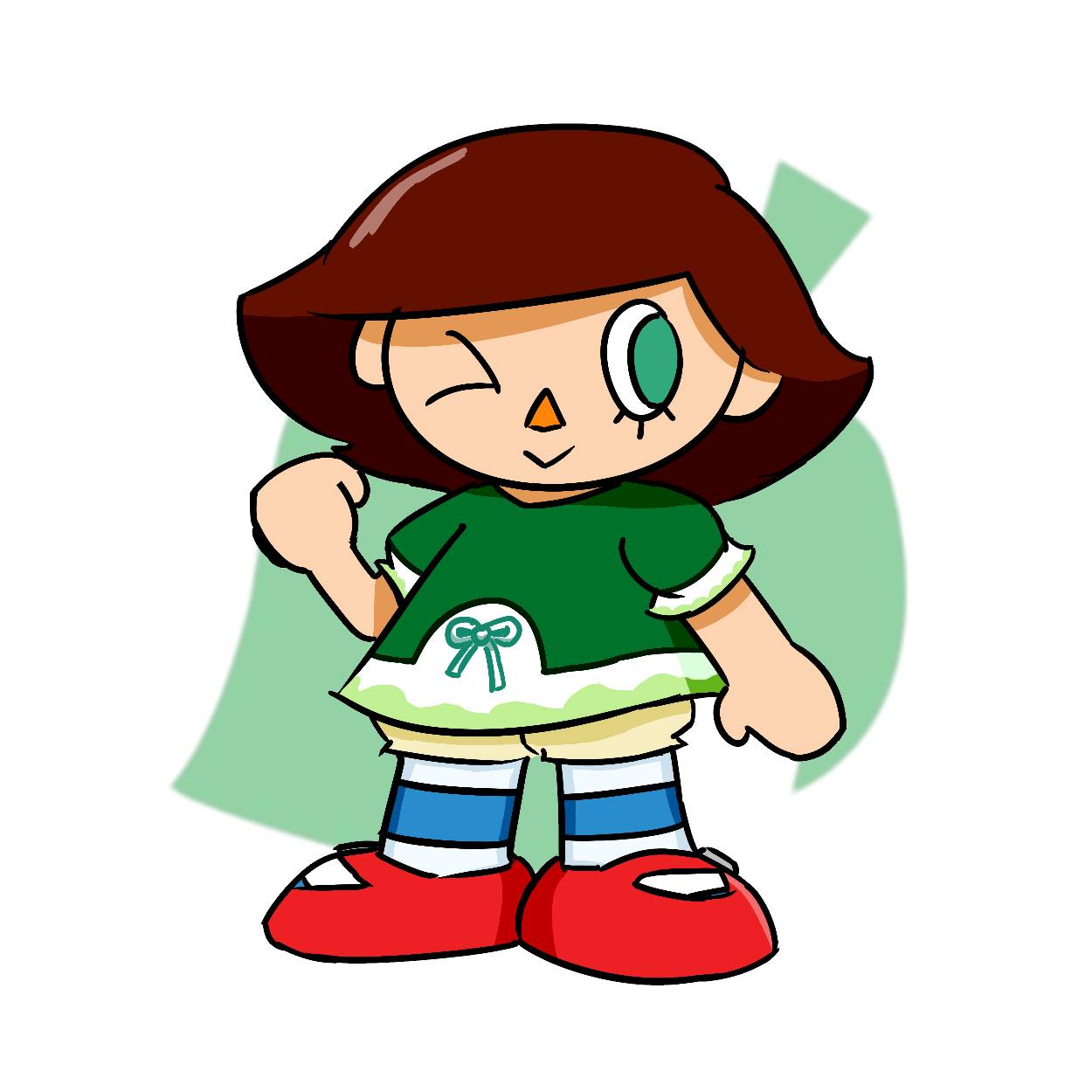Green Female Villager by Bilayer64 on DeviantArt