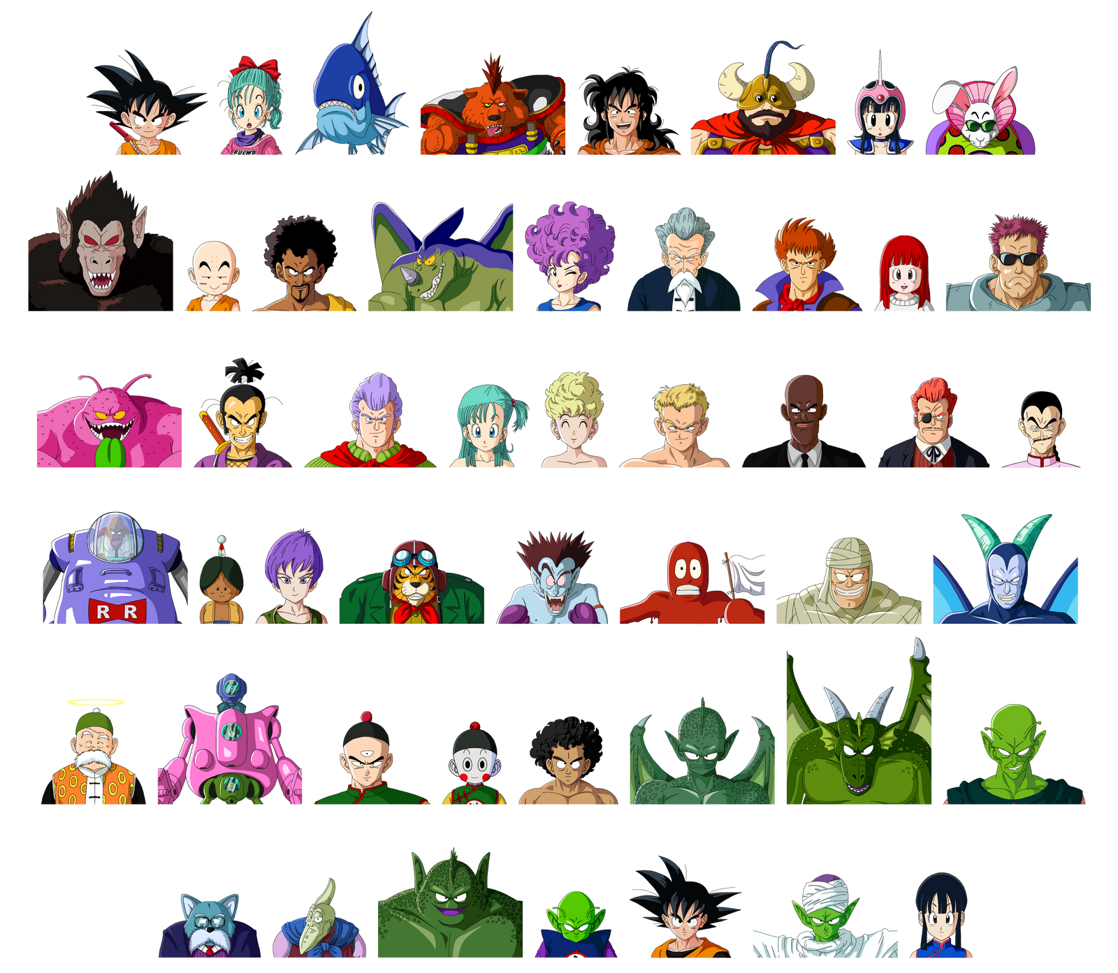 Dragon Ball characters render by ShadowBito on DeviantArt