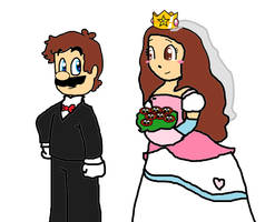 Art Trade: Mario and Clo's Wedding