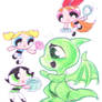 Powerpuff Girls Playing With A Neopet