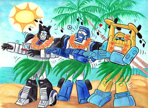 Hula Dancing Autobots