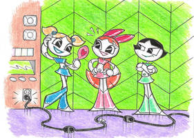 Powerpuff Girls As Jenny Robots