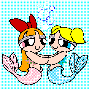 Blossom, Bubbles As Mermaids