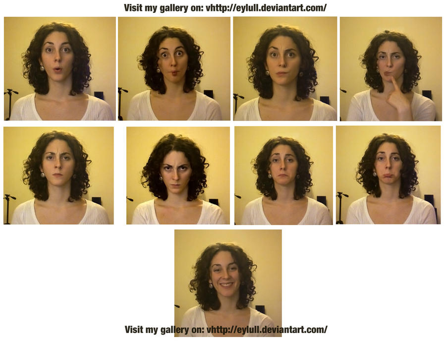 Lopsided Expression Expressions I by LluleyStock on DeviantArt