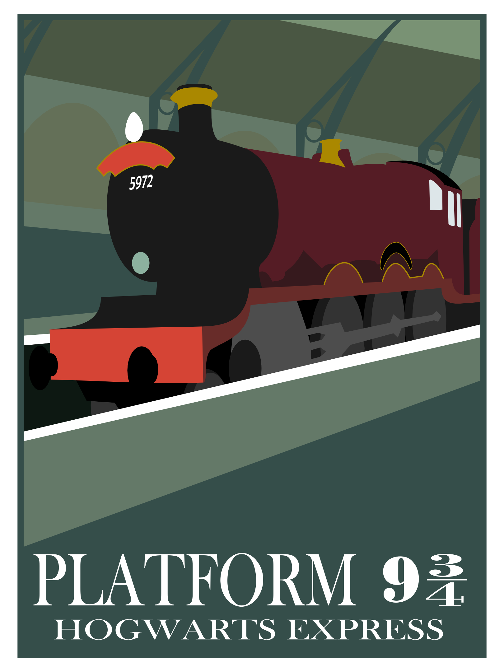 Harry Potter Travel: Platform 9 3/4 Poster