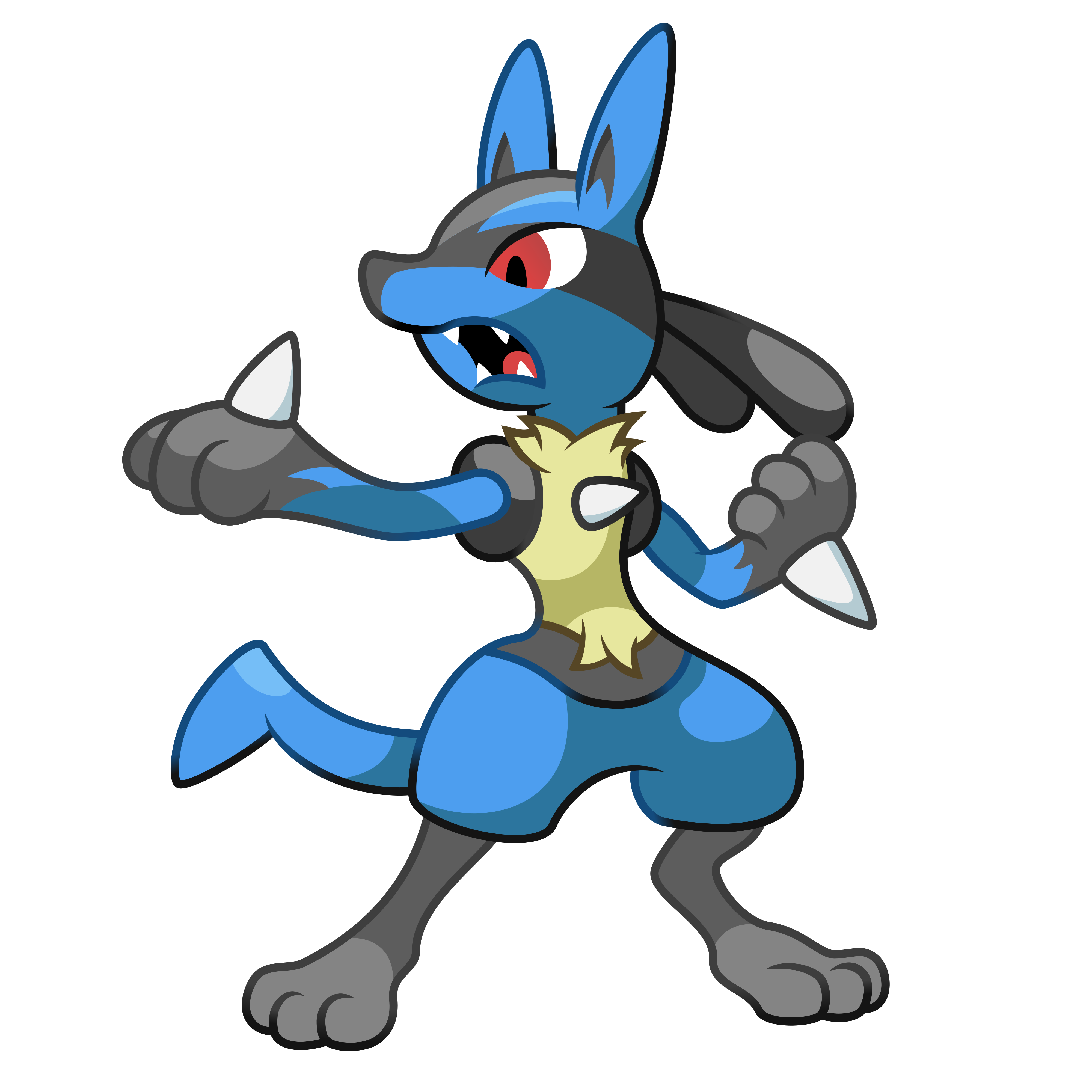 Lucario Variocolor/Shiny by Gyarados10 on DeviantArt