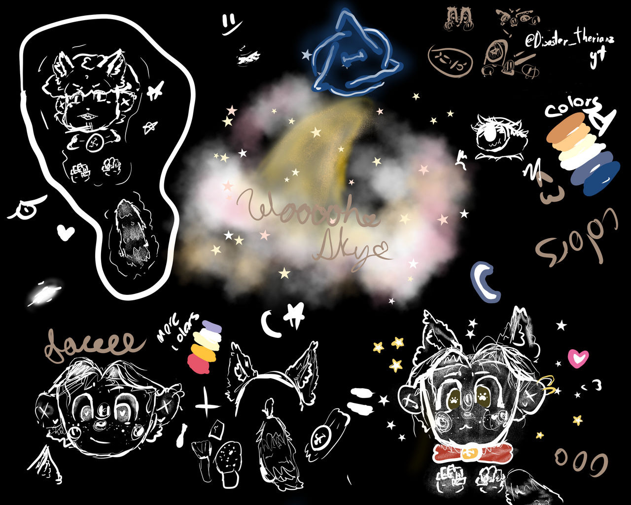 Bitmap Therian Therian doodle page by DisasterTherianZ on DeviantArt