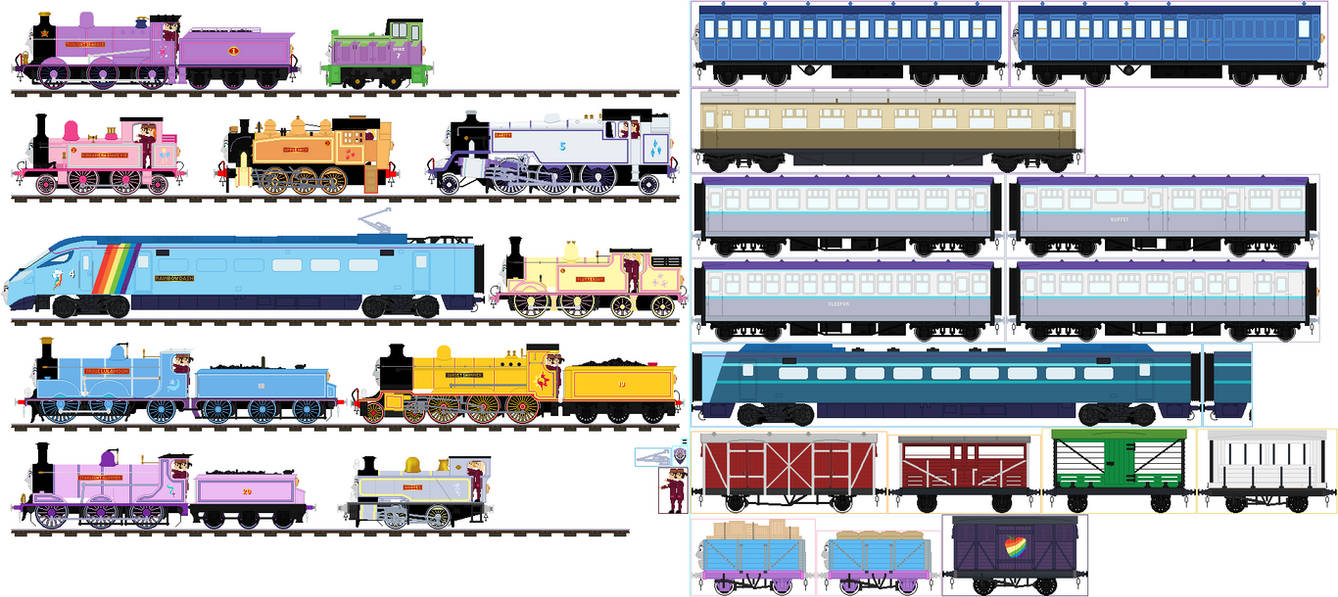 Mlp Engine MLP: Mane Six Engine Fleet by KaijuATTACK877 on DeviantArt