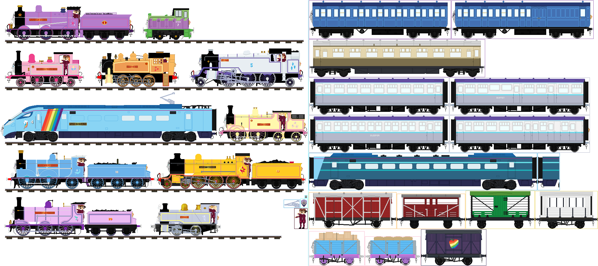 Mlp Jet Engine MLP: Mane Six Engine Fleet by KaijuATTACK877 on DeviantArt