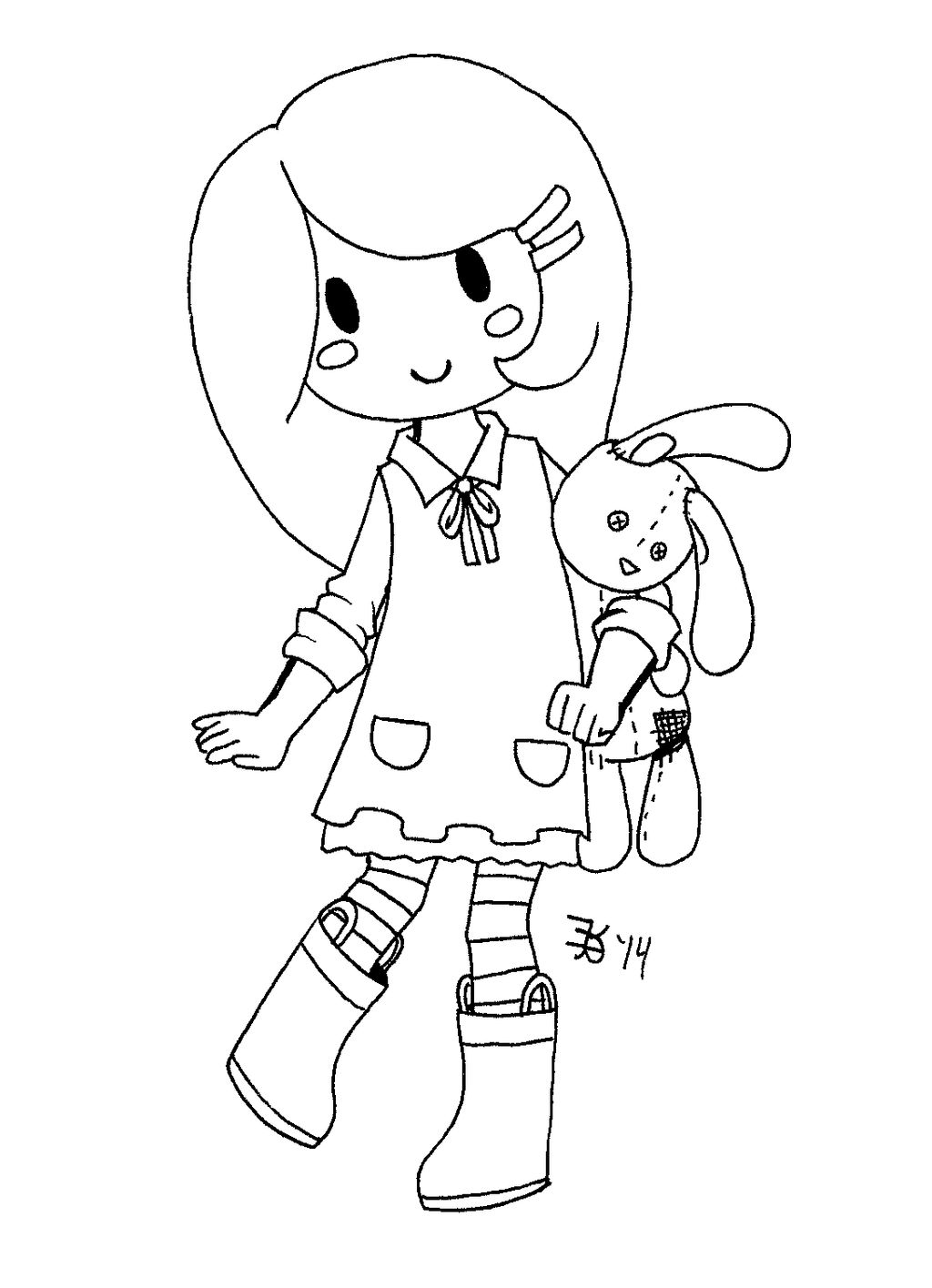 Girl and her Rabbit