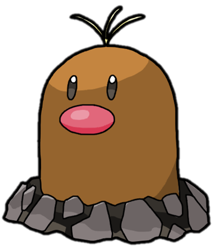Alolan Diglett by 5991BloodRose1995 on DeviantArt