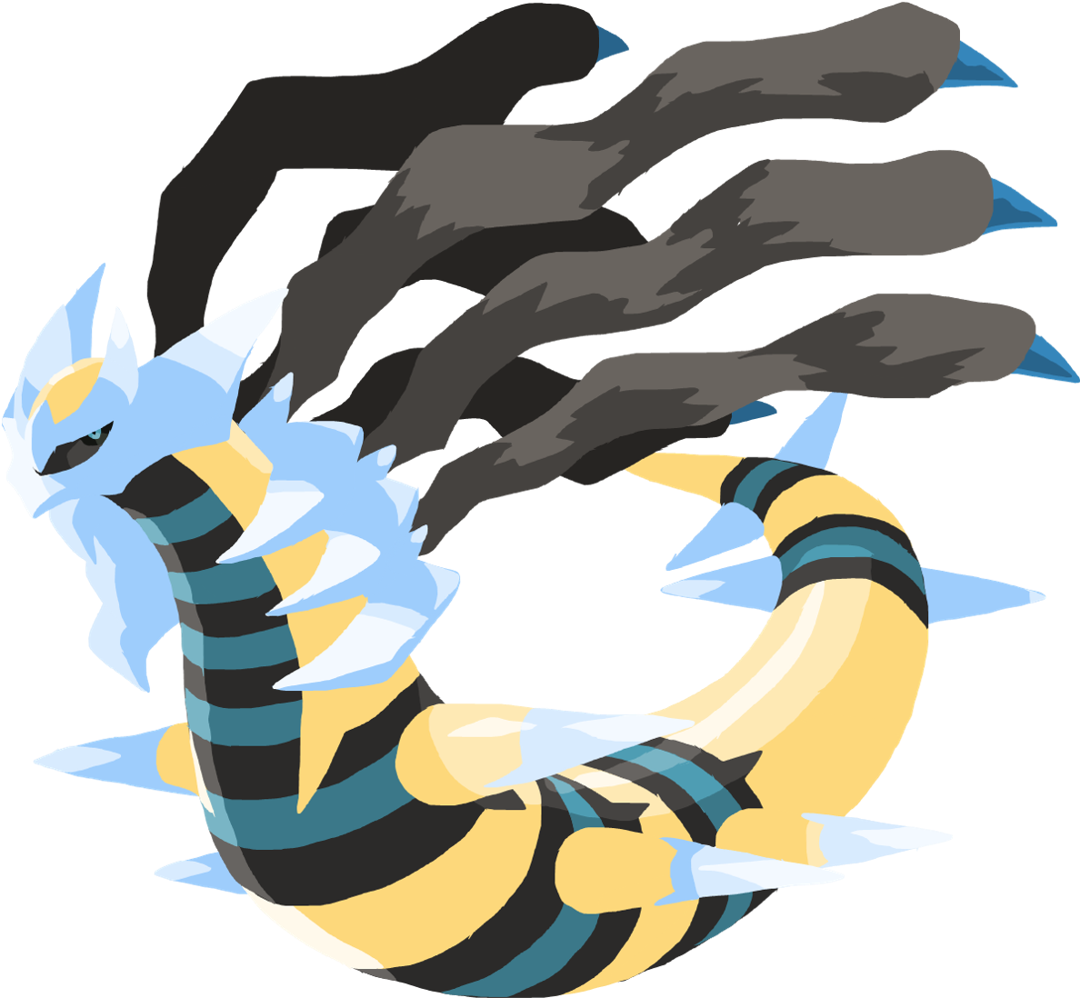 Shiny Origin Forme Giratina by 5991BloodRose1995 on DeviantArt