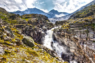 HDR Modified Fantasy BG w/Waterfall Stock by burtn