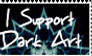 I Support Dark Art Stamp