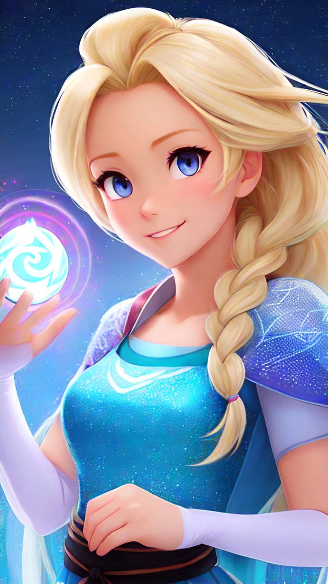 Elsa knows the rasengan by reddfeather4ever on DeviantArt