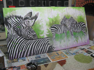 zebra watercolor