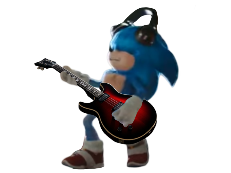 Sonic Rocker Sonic likes rock n roll! by Draco-Awesomeness on DeviantArt
